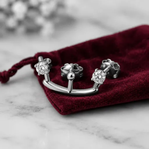 Le piercing d'oreille entre en joaillerie fine : deux diamants, trois trous, zéro compromis