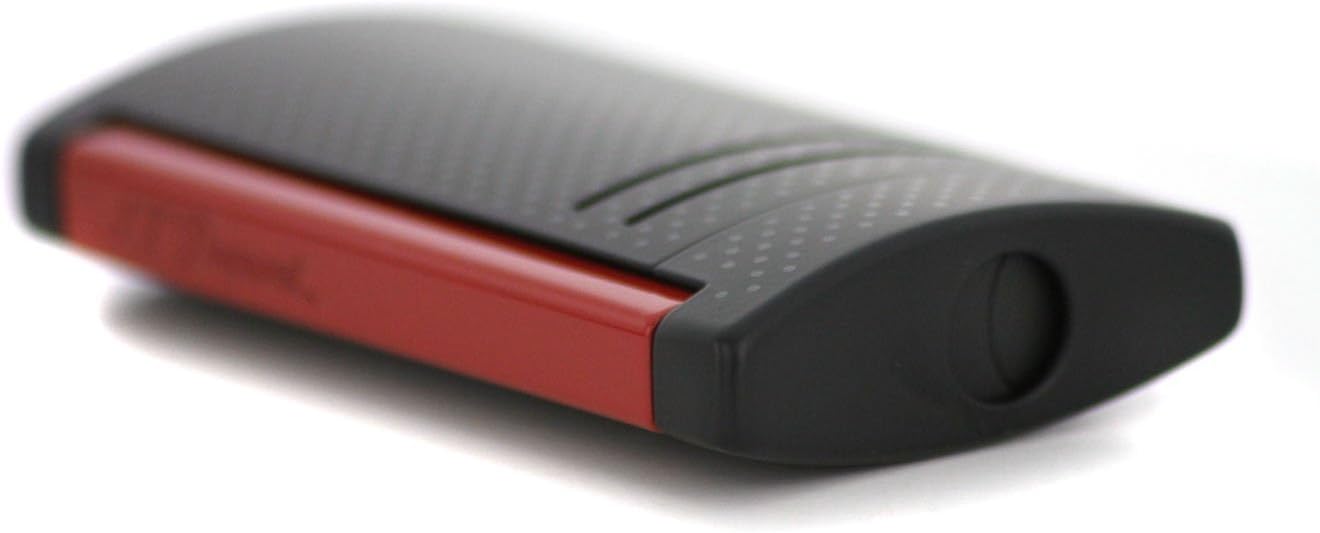 S.T - Dupont Maxijet Briquet Matt Black/Red Noir Mat/Rouge