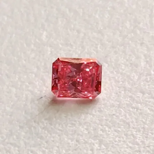Pierres précieuses pour bijoux, diamant taille brillant, forme baguette rose, 3 x 3,8 mm, produit en laboratoire, pour bague de fiançailles, excellente taille - PDD783