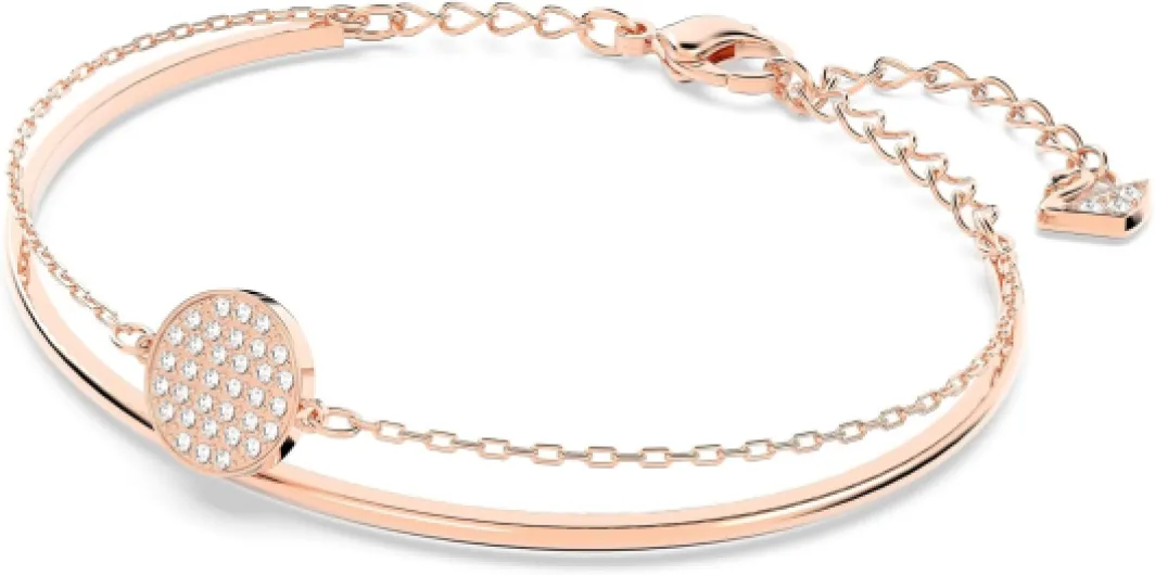 Swarovski Sublima Collection Bangle Sublima bracelet jonc Roségoldfarben plattiert Weiß