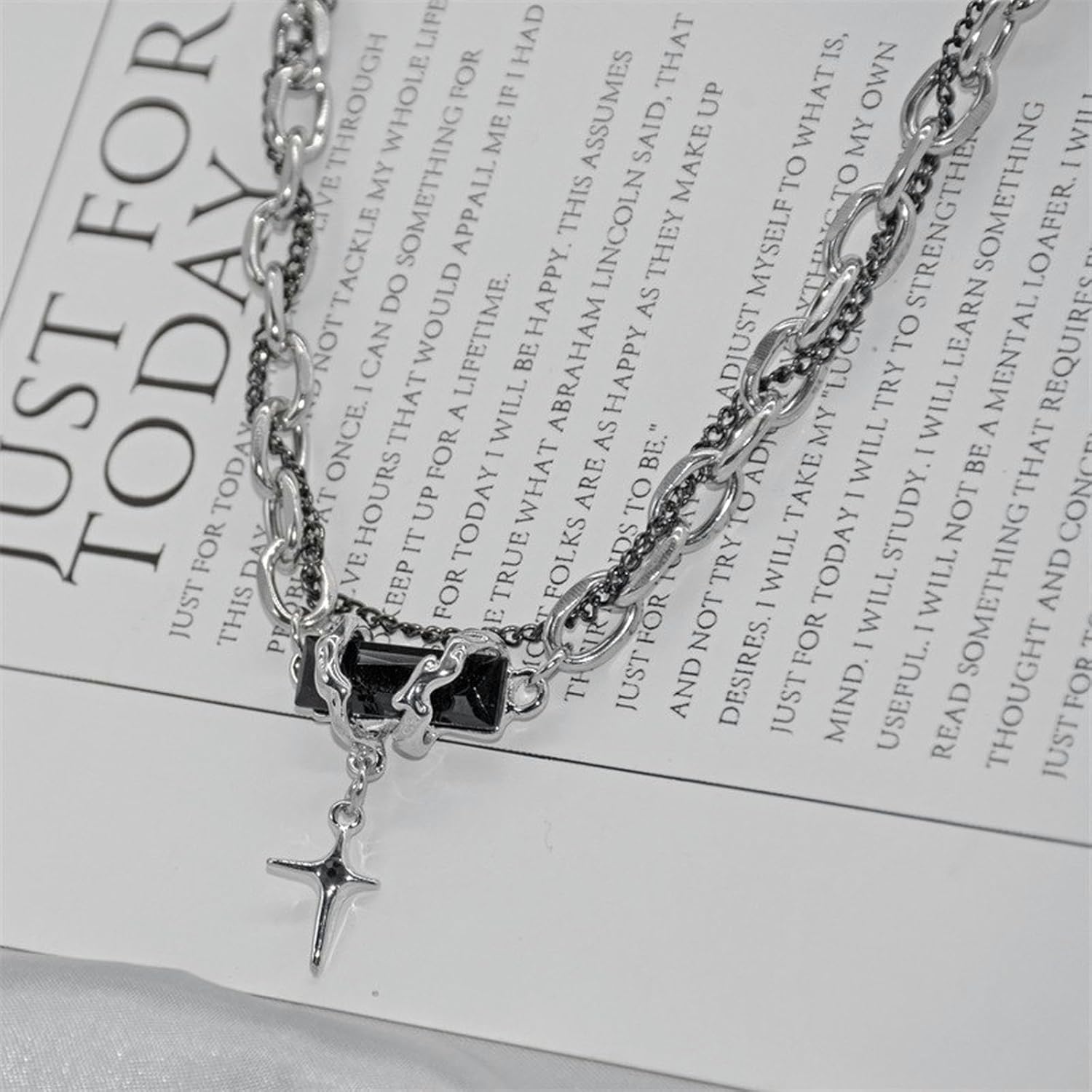 Multi couches unisexe Ins Style personnalisé Punk avec Zircon bijoux lumière luxe anniversaire