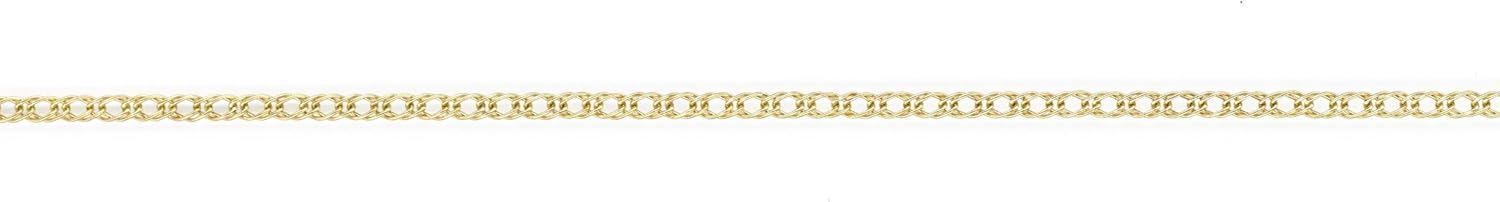 Monde Petit Chaine Collier femme Fantaisie Or Jaune 18 Carats epaisseur 1.7 mm - Certificat de Garantie - 1465-50 cm