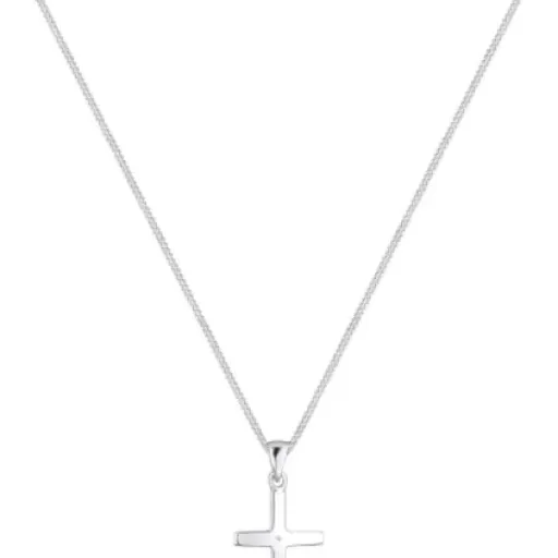 Test Elli DIAMONDS collier croix diamant : joli petit pendentif, mais diamant vraiment riquiqui