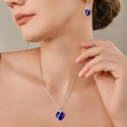 Test Collier Cœur Argent 925 YL (Saphir septembre) : un petit pendentif sympa pour un cadeau sans trop se ruiner