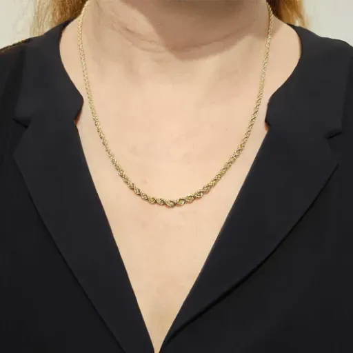 Test L'Atelier d'Azur Collier Or 18 Carats Maille Corde : joli mais très (trop) fin pour le prix