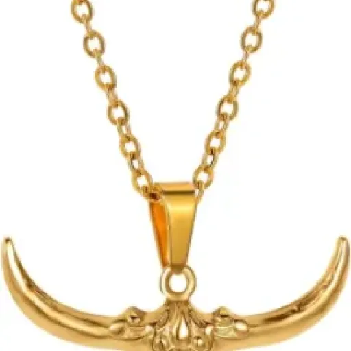 Test collier pendentif tête de vache : un bijou punk pas cher qui fait le job