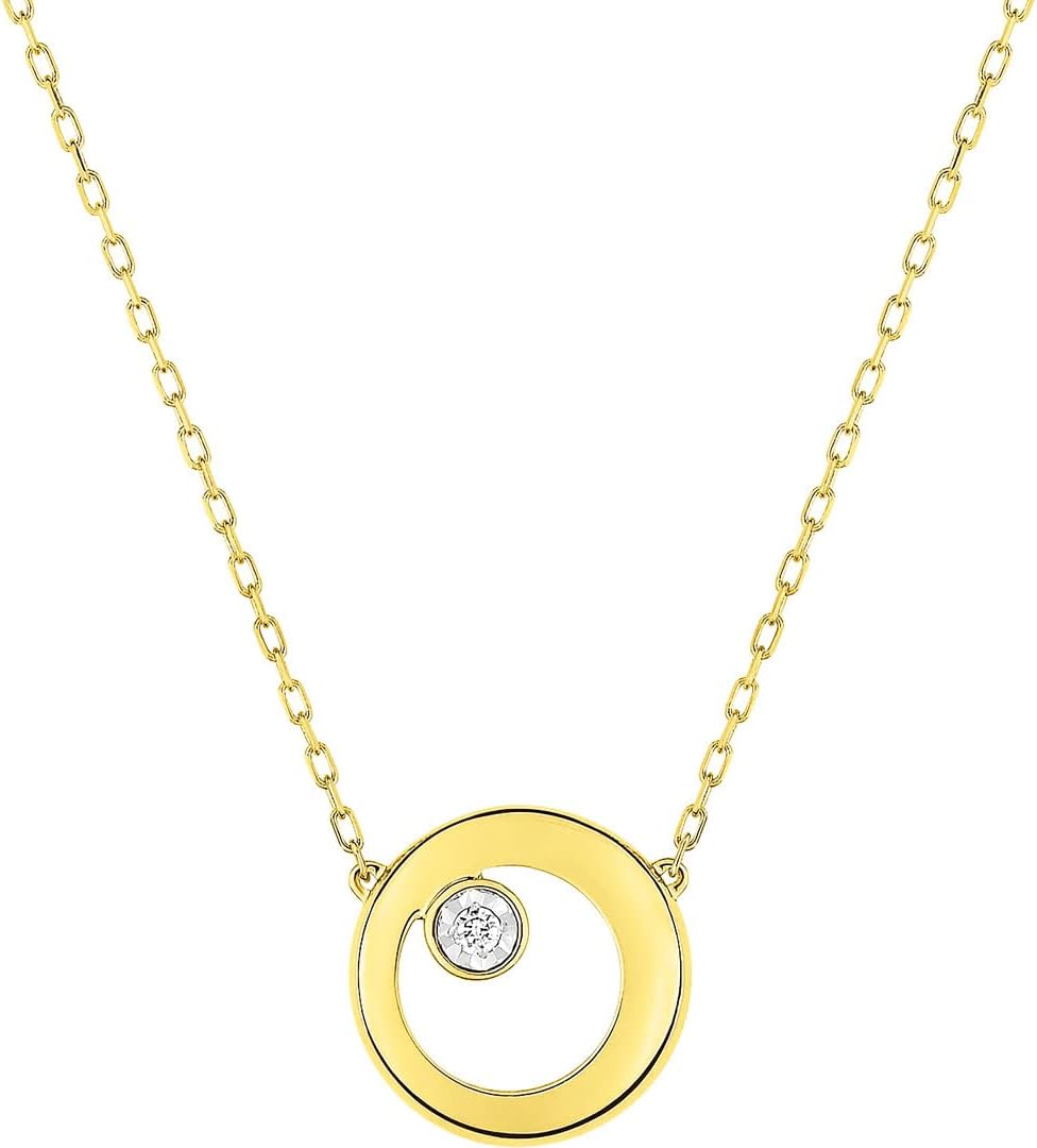 Collier Diamant Or Jaune 18 Carats - Bijoux Or pour Femme