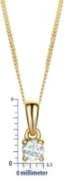 Test collier diamant MIORE 0,15 ct : un petit pendentif or jaune qui fait le job (mais pas parfait)
