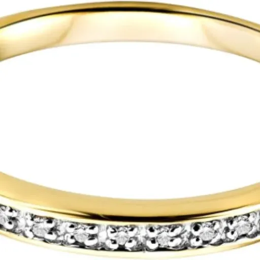 Test Orovi Bague éternité or jaune 9K 0,05 ct : une alliance fine et discrète pour les petits budgets
