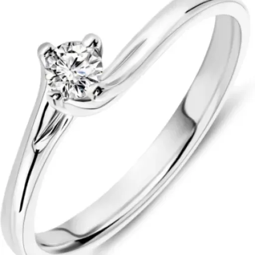 Test MIORE Bague Solitaire 0,12 ct : une petite bague en or blanc qui fait le job sans chichi