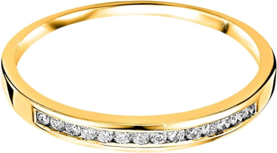 Test Orovi Bague de fiançailles or jaune 18 carats & diamant 0,10 ct : jolie mais vraiment fine