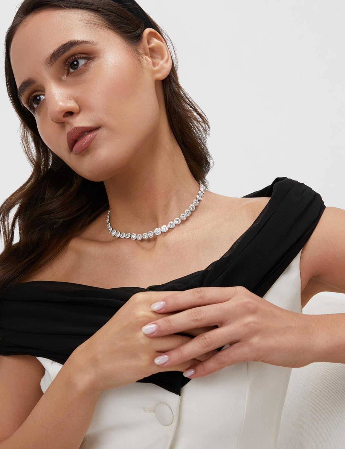 Swarovski Una Angelic Collection Collier Blanc - Moyen