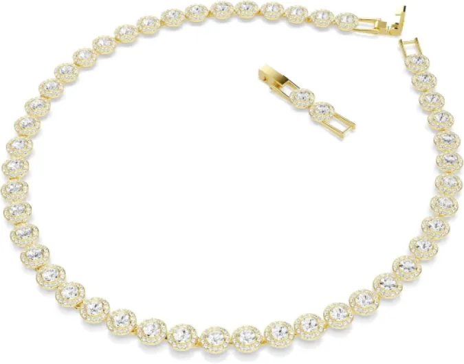 Swarovski Una Angelic Parure, Taille ronde, Blanc or