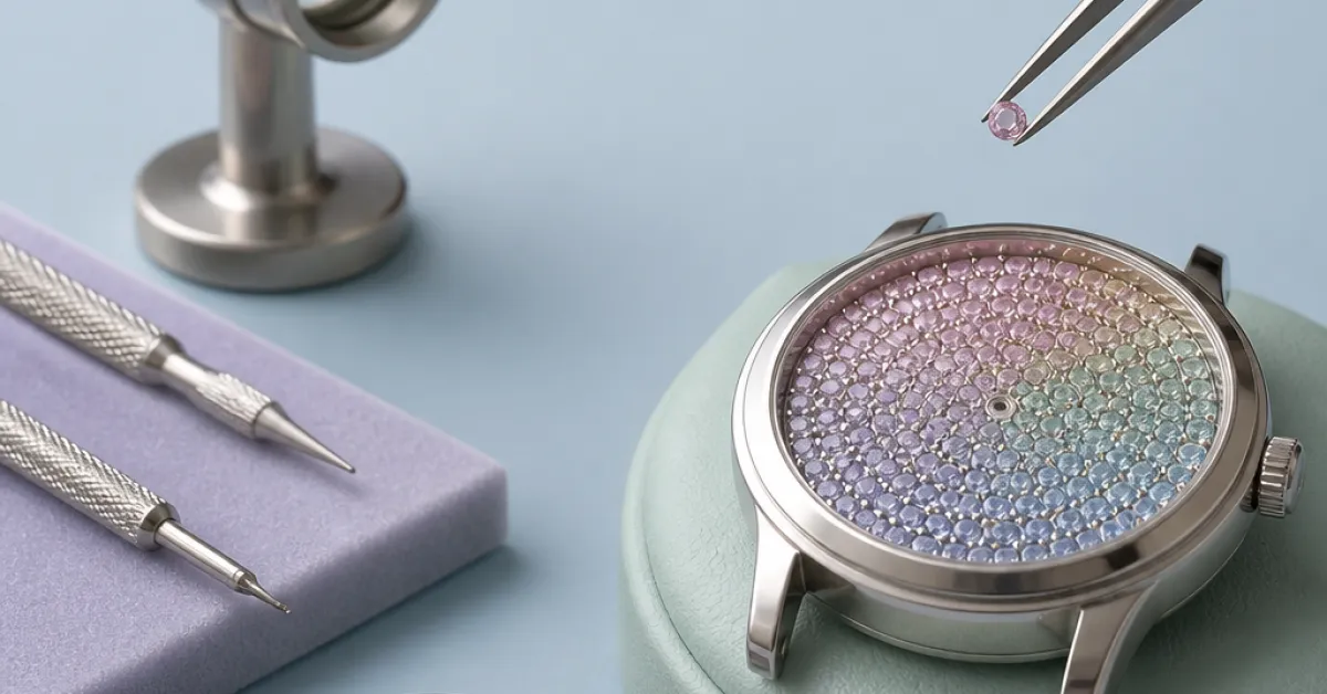 Montres joaillières : quand le cadran disparaît sous les pierres